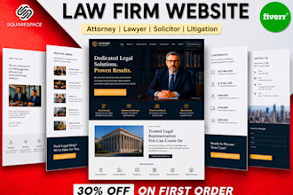 build squarespace law firm website attorney lawyer solicitor litigation website