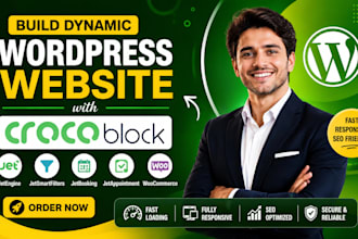 build a dynamic wordpress website using crocoblock jetengine