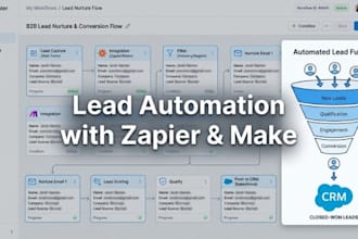 automate your lead capture and follow up with zapier or makecom