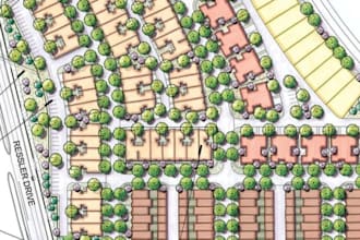 design land subdivision plan, lot and site development plan