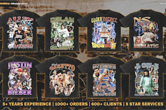 design old school sports bootleg t shirts, retro athletic graphics
