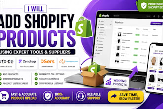 add shopify products using autods, zendrop, dsers, cj dropshpping expert