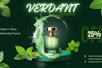 design high converting luxury perfume and cosmetic ads
