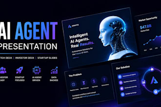 ai agent presentation, startup pitch deck, investor deck