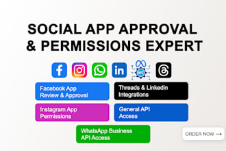 help with facebook, instagram and whatsapp app approval
