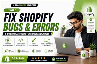 fix shopify bugs and errors fast