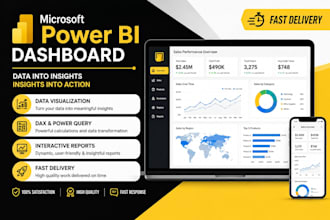 create professional microsoft power bi dashboards and reports