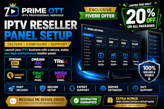 deliver reseller panel, strong 8k, dream 4k, trex, lion ott, dino,megaott 4k ott