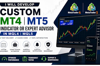 develop custom mt4 mt5 indicator or expert advisor in mql4 mql5