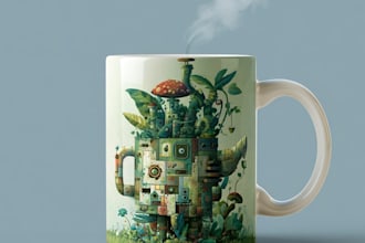 create a mug or coffee mug design