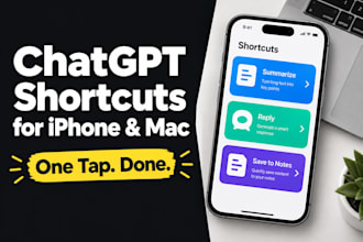 create custom chatgpt apple shortcuts for iphone, ipad and mac workflows