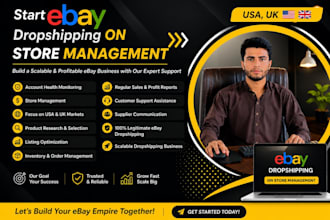 manage your ebay dropshipping store US, UK