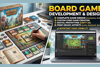 design and develop your board game, card game or tabletop game
