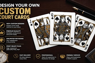 design card game cards, boxes and labels