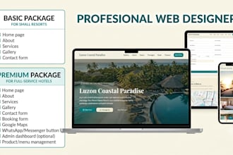 design a professional website landing page