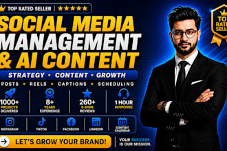 be your social media marketing manager and ai content creator