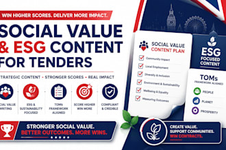write and optimize your tender social value, esg scoring content for public bids