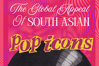create modern aesthetic poster designs and graphic illustrations