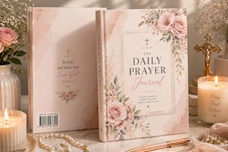 design custom prayer journals, christian notebooks