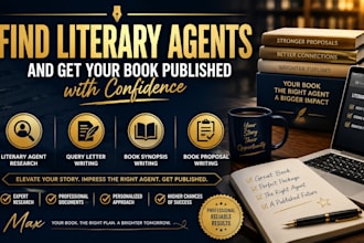 find literary agents write query letter synopsis and book proposal