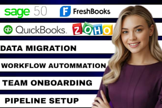 migrate and automate your quickbooks, zoho, sage 50 or freshbooks