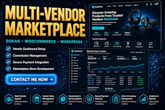 build a multi vendor marketplace with dokan pro and woocommerce