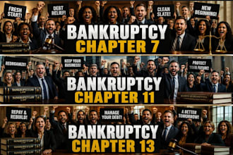prepare chapter 7, chapter 11, and chapter 13 bankruptcy petitions
