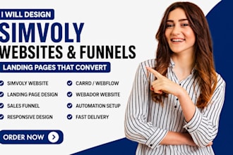 design carrd simvoly webador webflow website funnels landing page gohighlevel