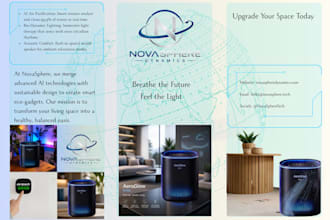 design professional tri fold or bi fold brochure