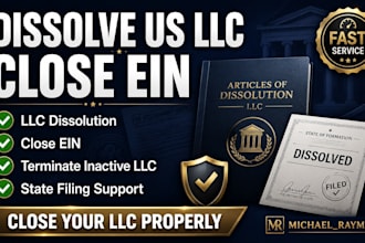 dissolve US llc close ein terminate inactive llc