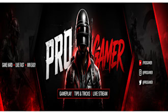 design professional youtube banner and channel art