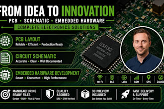 do pcb design, circuit schematic and embedded hardware development
