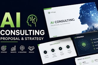 ai consulting proposal and strategy presentation powerpoint slides