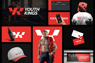 create gym fitness health care sports bodybuilding and gym website logo design
