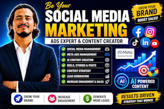 be your social media manager, ads expert, ai content creator