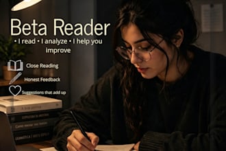 professional beta reader honest detailed feedback
