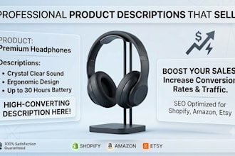 write SEO product descriptions for amazon and shopify