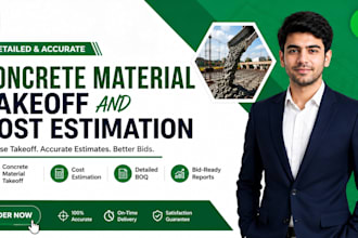 do detailed and accurate concrete material takeoff and cost estimation