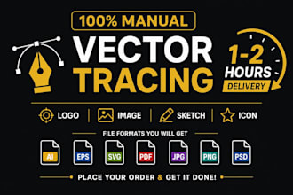vectorize logo, image and sublimation patterns