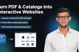 convert PDF and catalog into interactive website