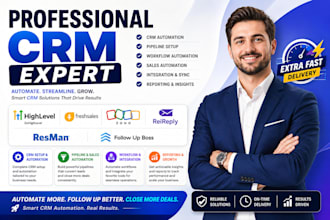 gohighlevel automation freshsales zoho reireply pipeline resman follow up boss