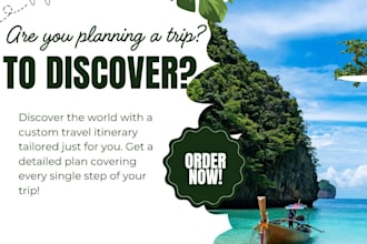 create a custom travel itinerary and budget plan for your trip