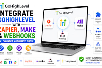 integrate gohighlevel with zapier make and webhooks