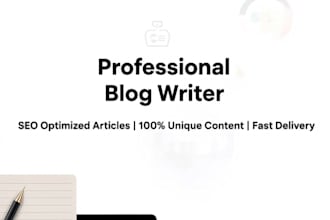 write informative blog article and website content for you