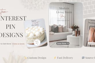 create eye catching custom pinterest pin design