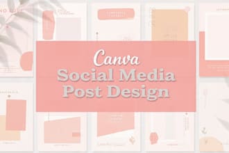 design aesthetic canva templates for social media