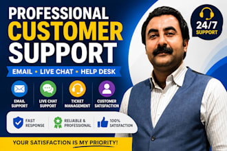 provide professional customer support via email, live chat, and help desk