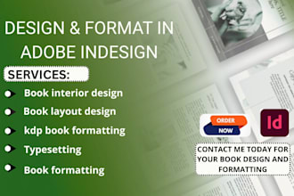 design and format your KDP book interior and layout in adobe indesign