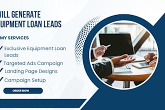 generate equipment loan leads business loan mca leads mca website