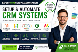 setup hubspot crm gohighlevel zoho crm pipedrive monday CRM automation attio CRM
